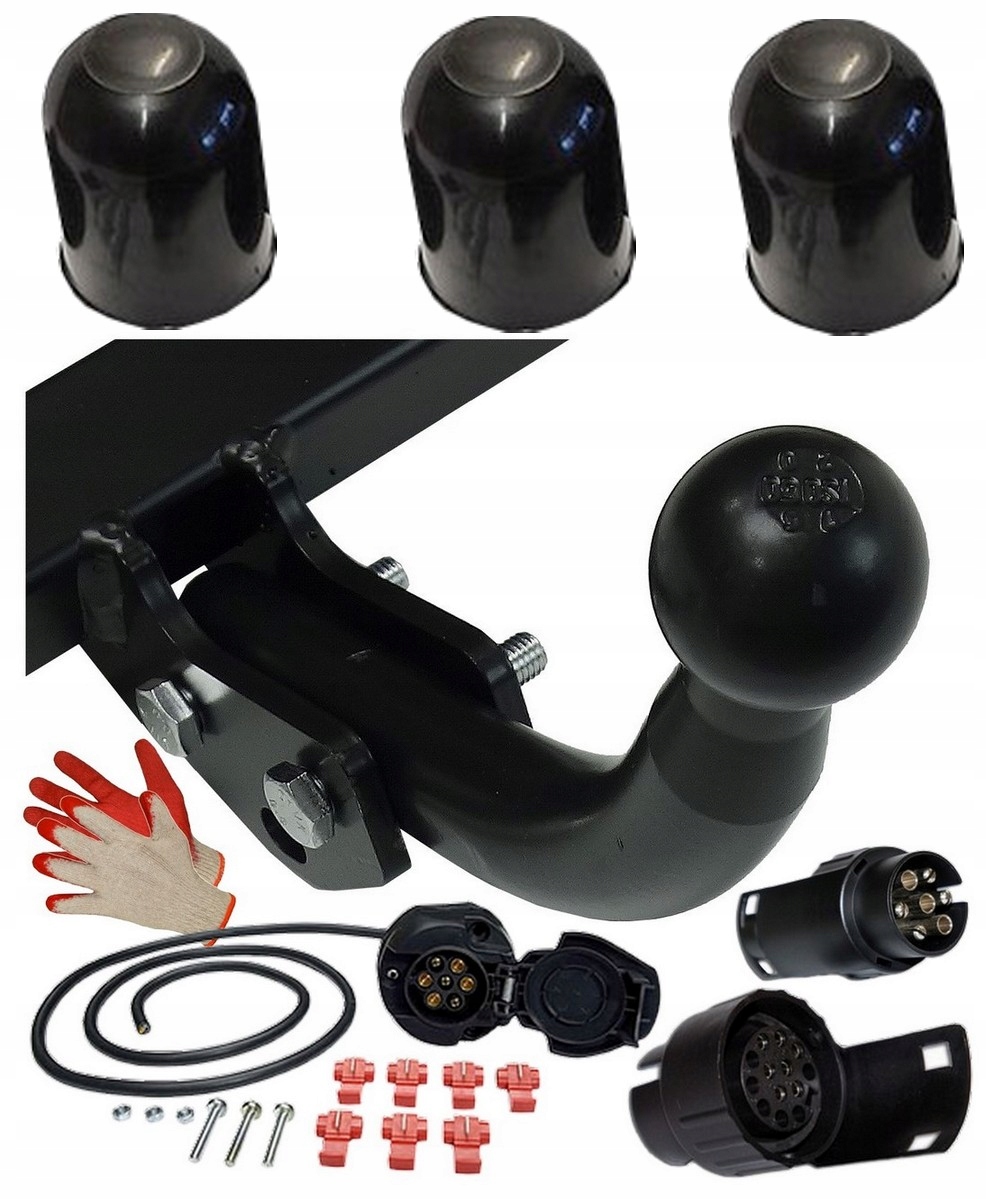 KOMPLETNY HAK HOLOWNICZY+WIĄZKA +ADAPTER 7/13P TOYOTA YARIS 1 I P1 99-2005