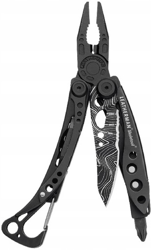 Multitool Leatherman Skeletool Black Topo + GRATIS