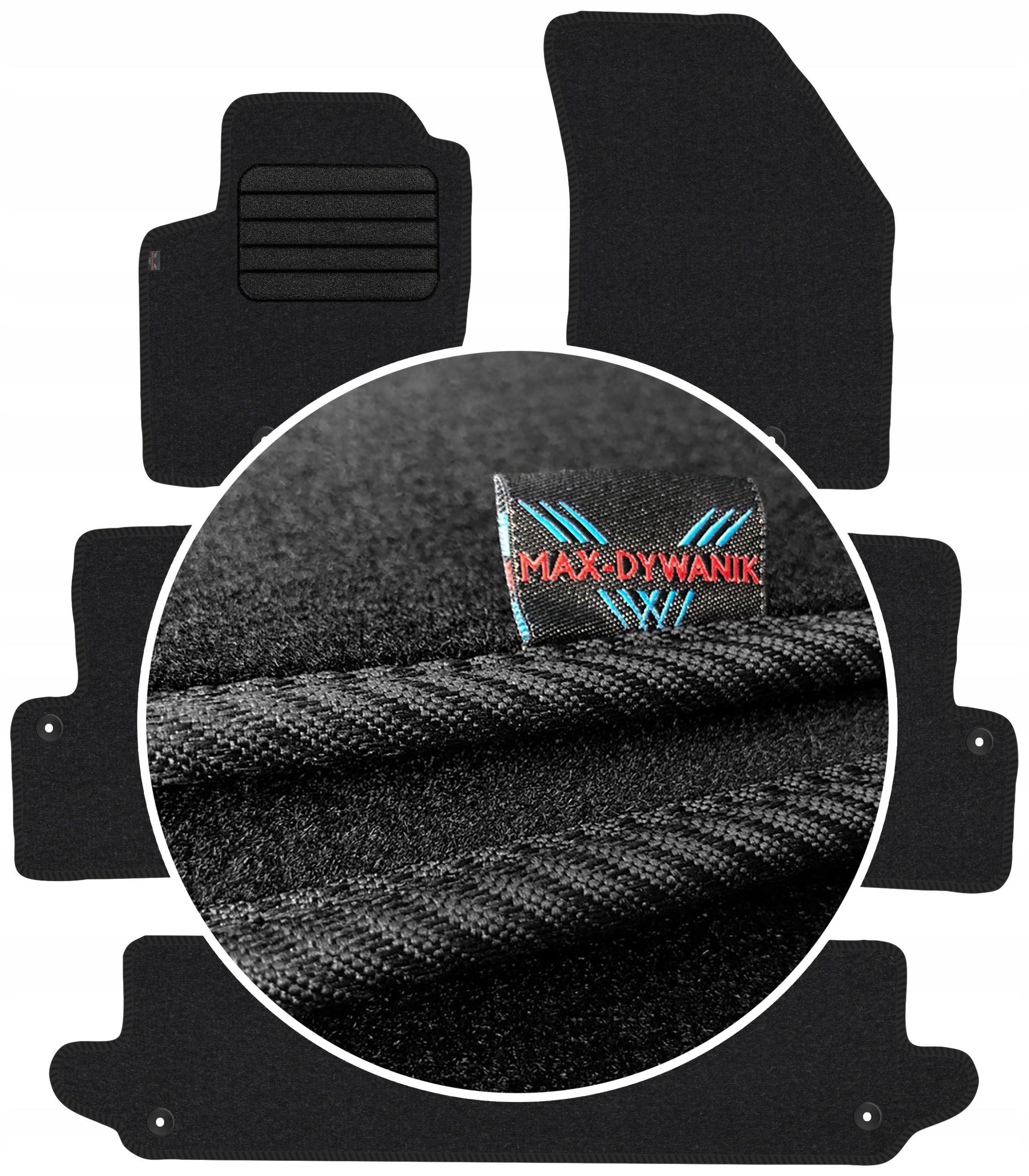 Volvo XC90 I 7os 2003-2014 Koberce do auta