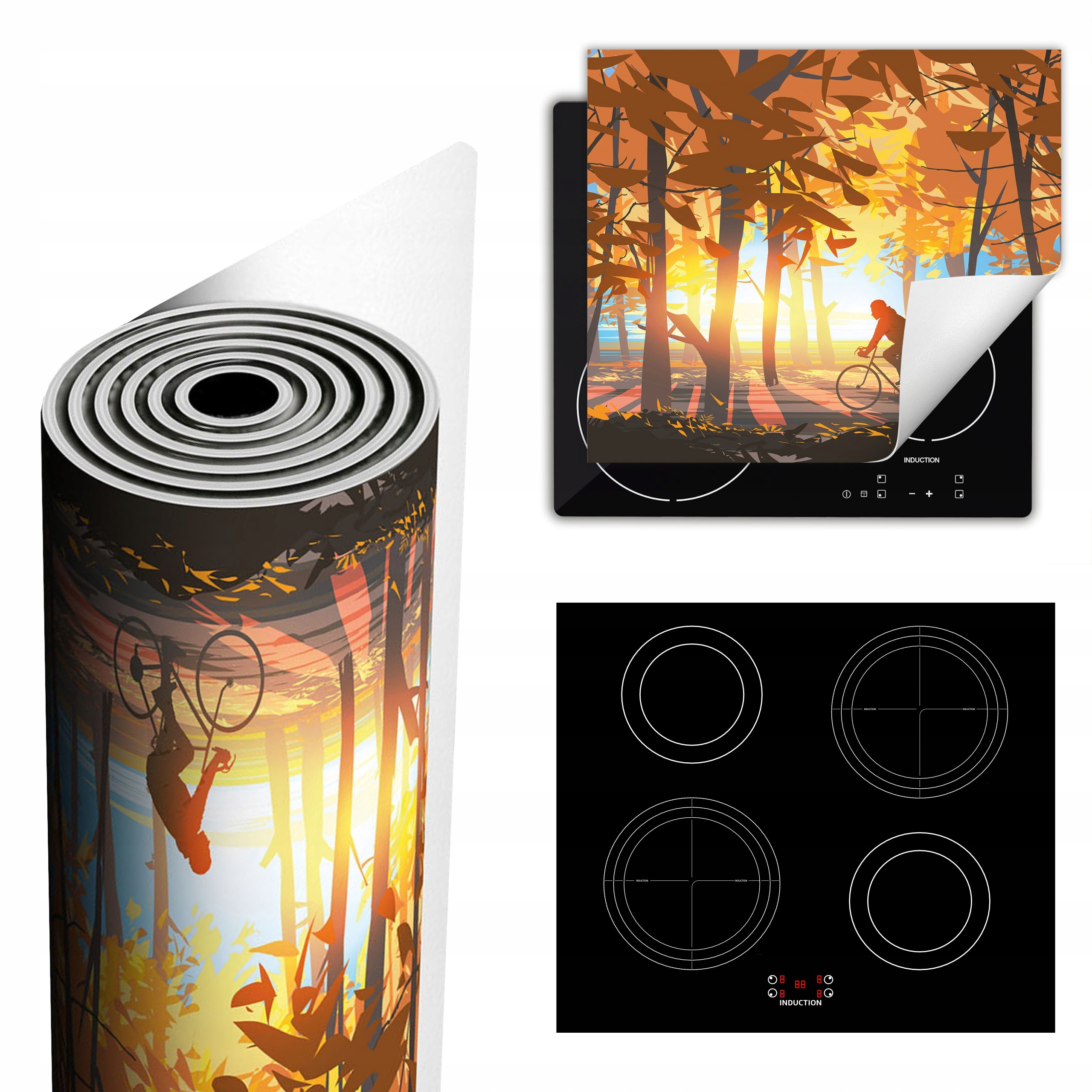 Ochranná Podložka Na Sporák Má Více Místa 60x52 Podzim – les