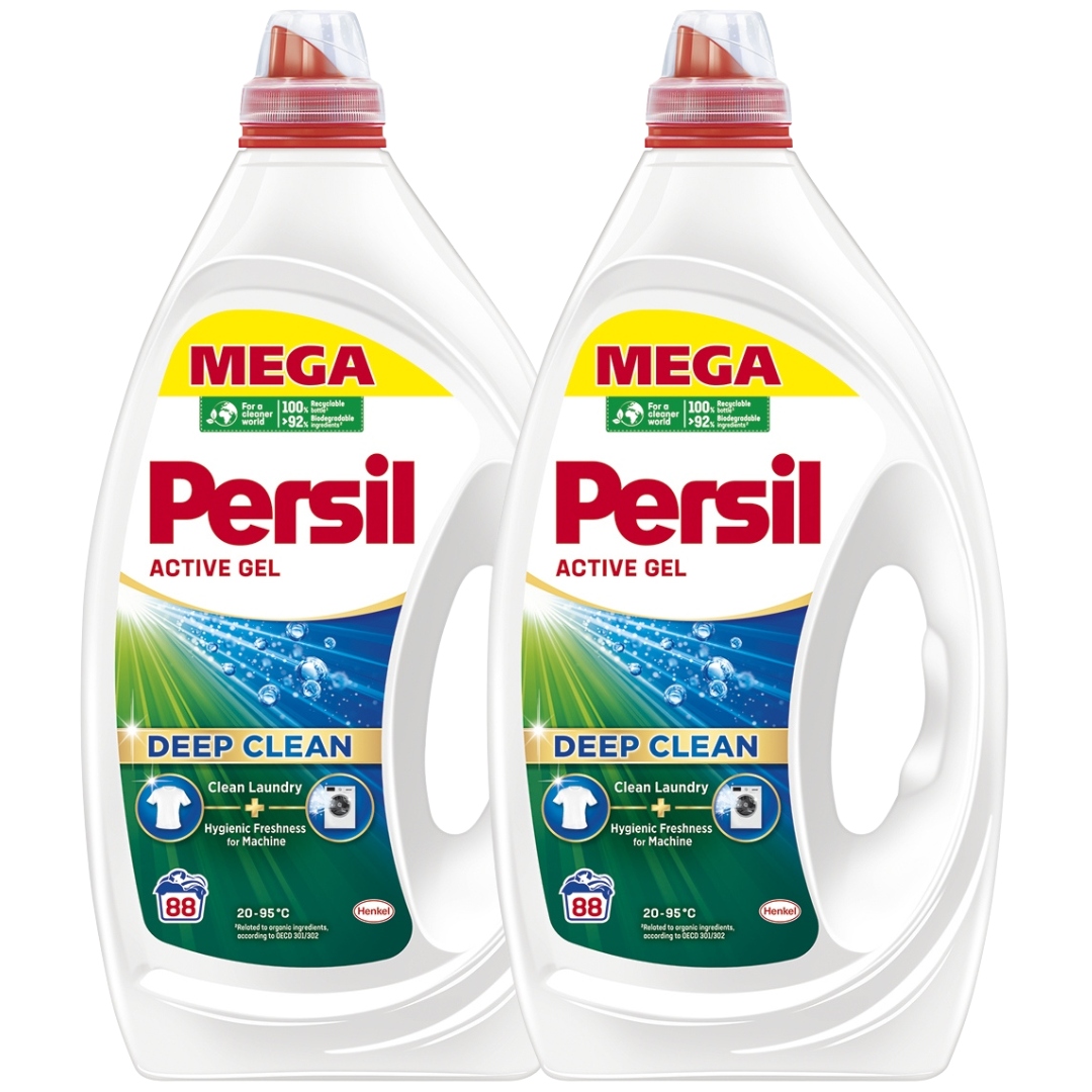 Levně Persil Deep Clean Active Gel na praní bílých tkanin Sada 7,92l 176praní
