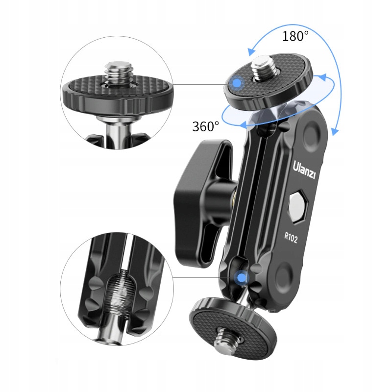 MAGIC ARM ULANZI R102 9CM DWA GWINTY 1/4 CALA Model R102