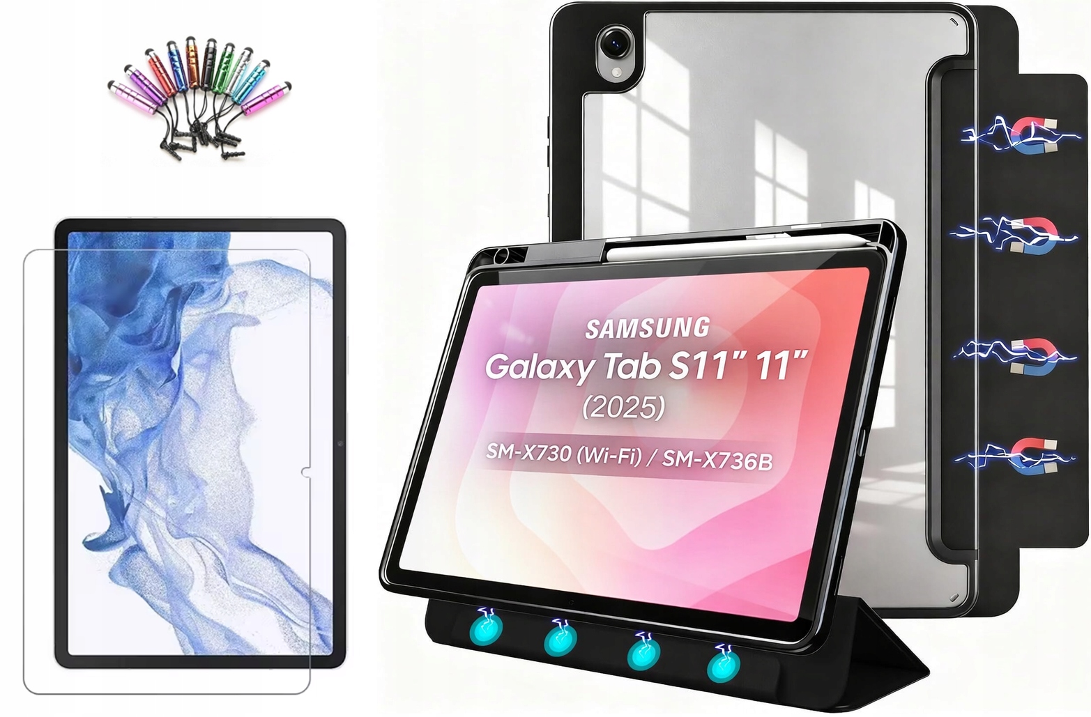 Etui Magne-Case Do Samsung Galaxy Tab S11 11" X730 X736B szkło rysik