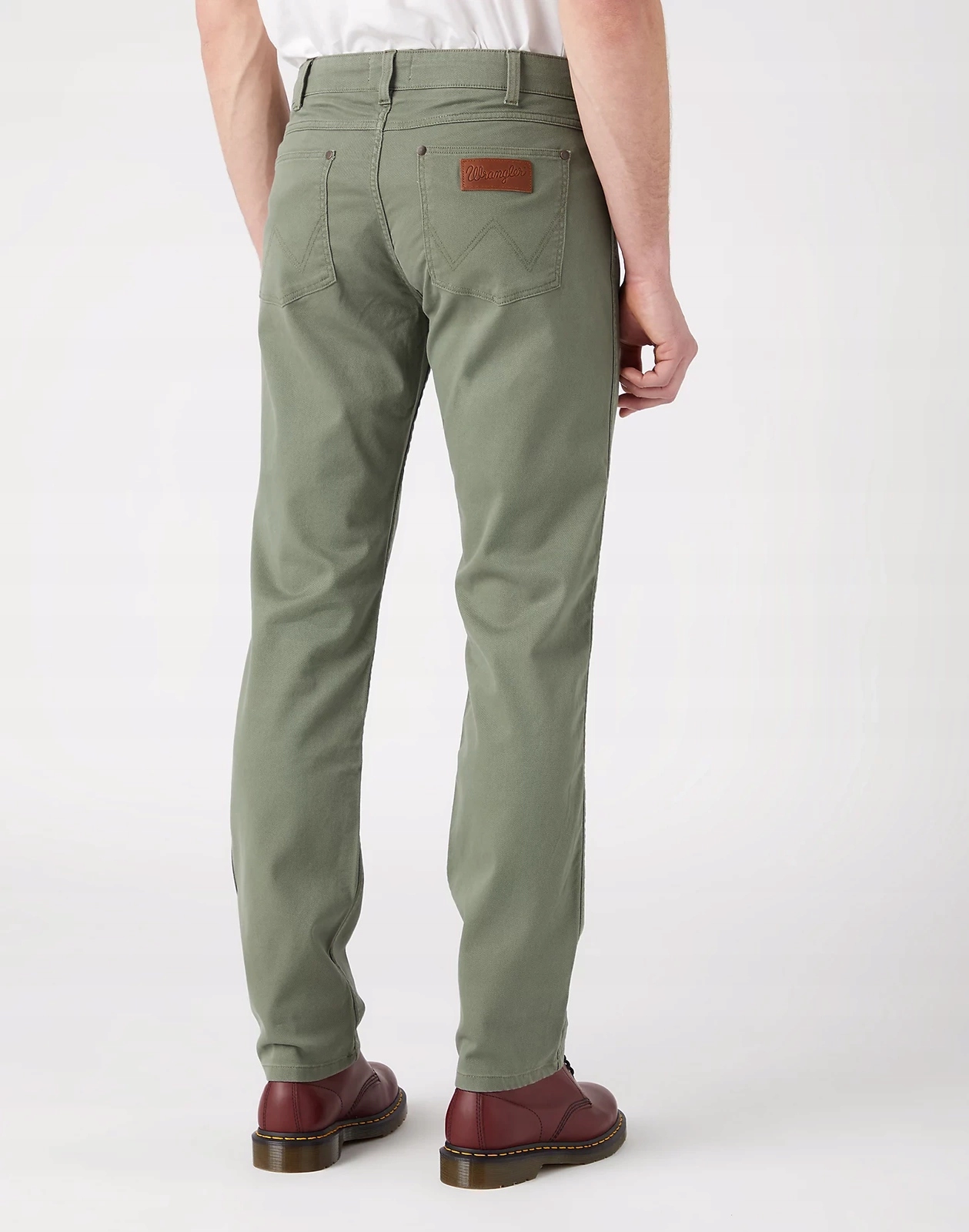 Pánské jednoduché kalhoty Wrangler Greensboro Dusty Olive 112341466 31/32