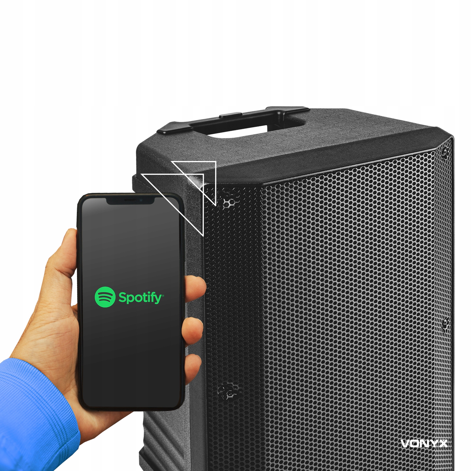 Nagłośnienie mobilne kolumna 800W bateria 2x mic Średnica głośnika wysokotonowego 25 mm