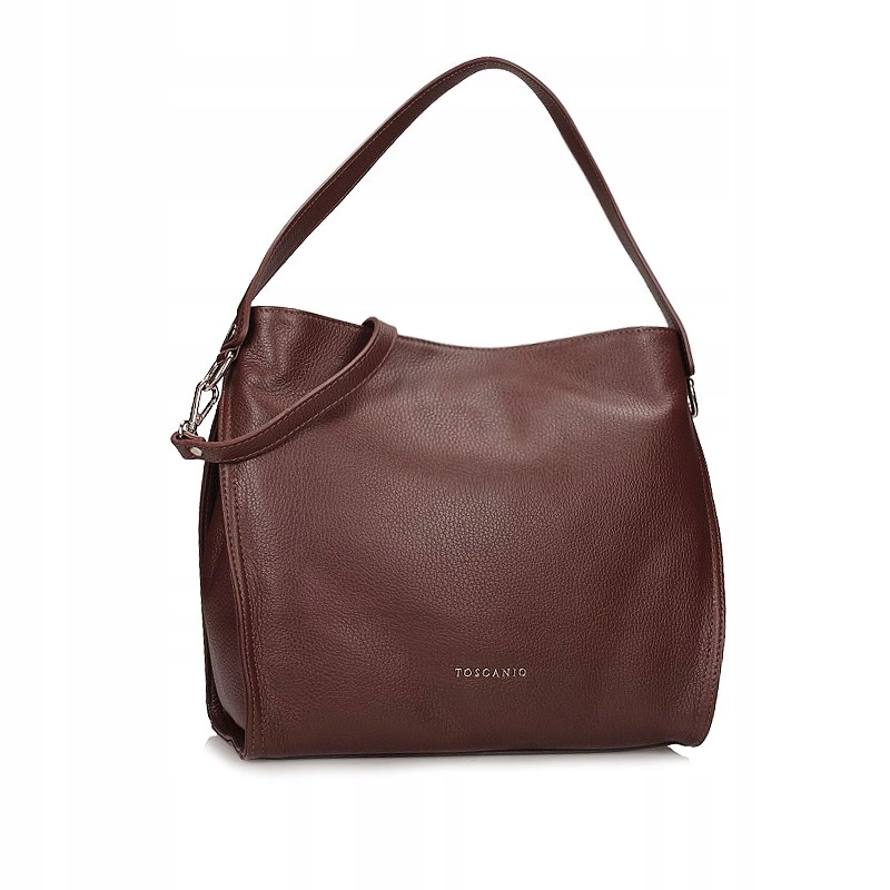 Elegantní italská kožená kabelka Toscanio F213 Hnědá D223