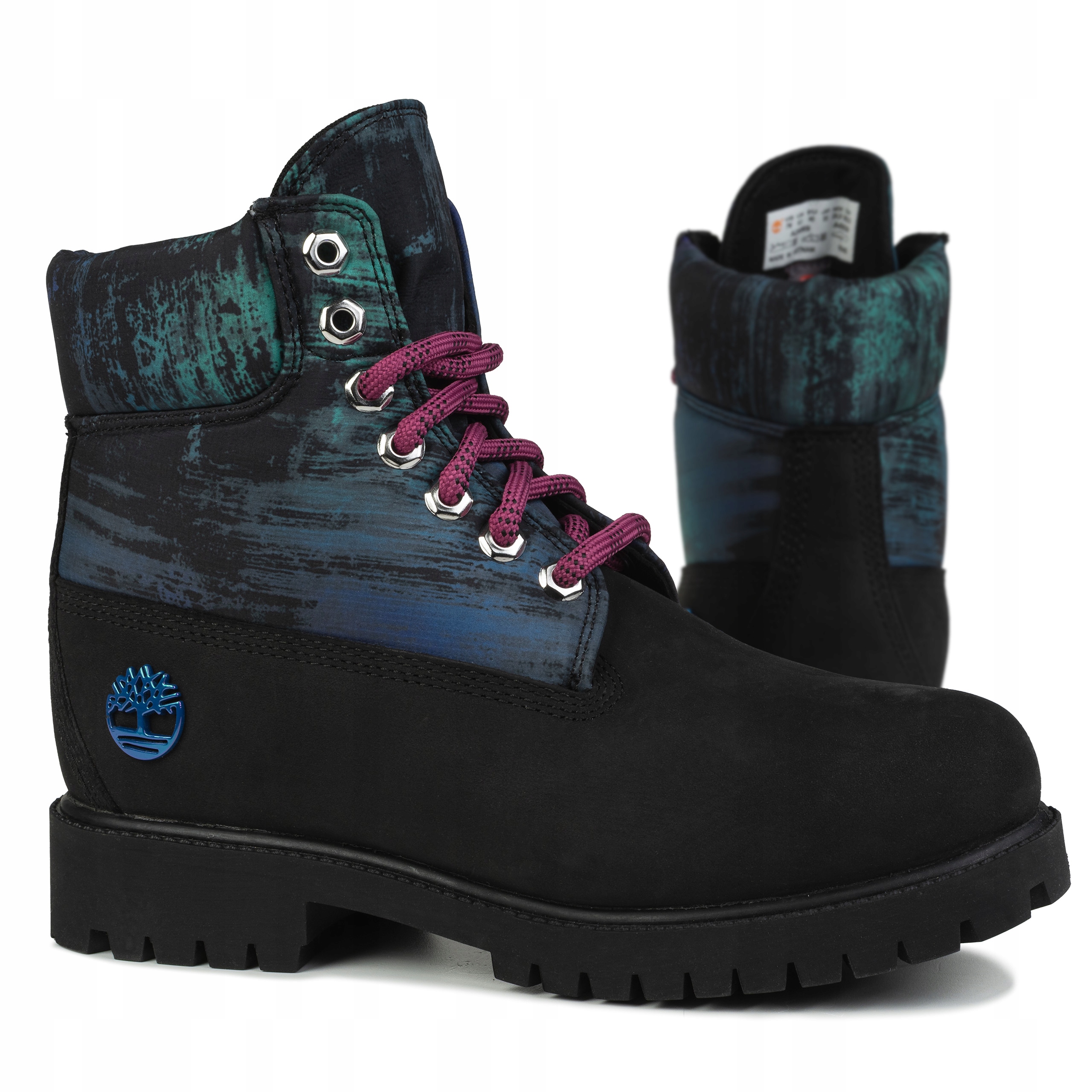 Zimní boty Timberland Heritage 6 In Waterprof Boot Black Nubuck W Print