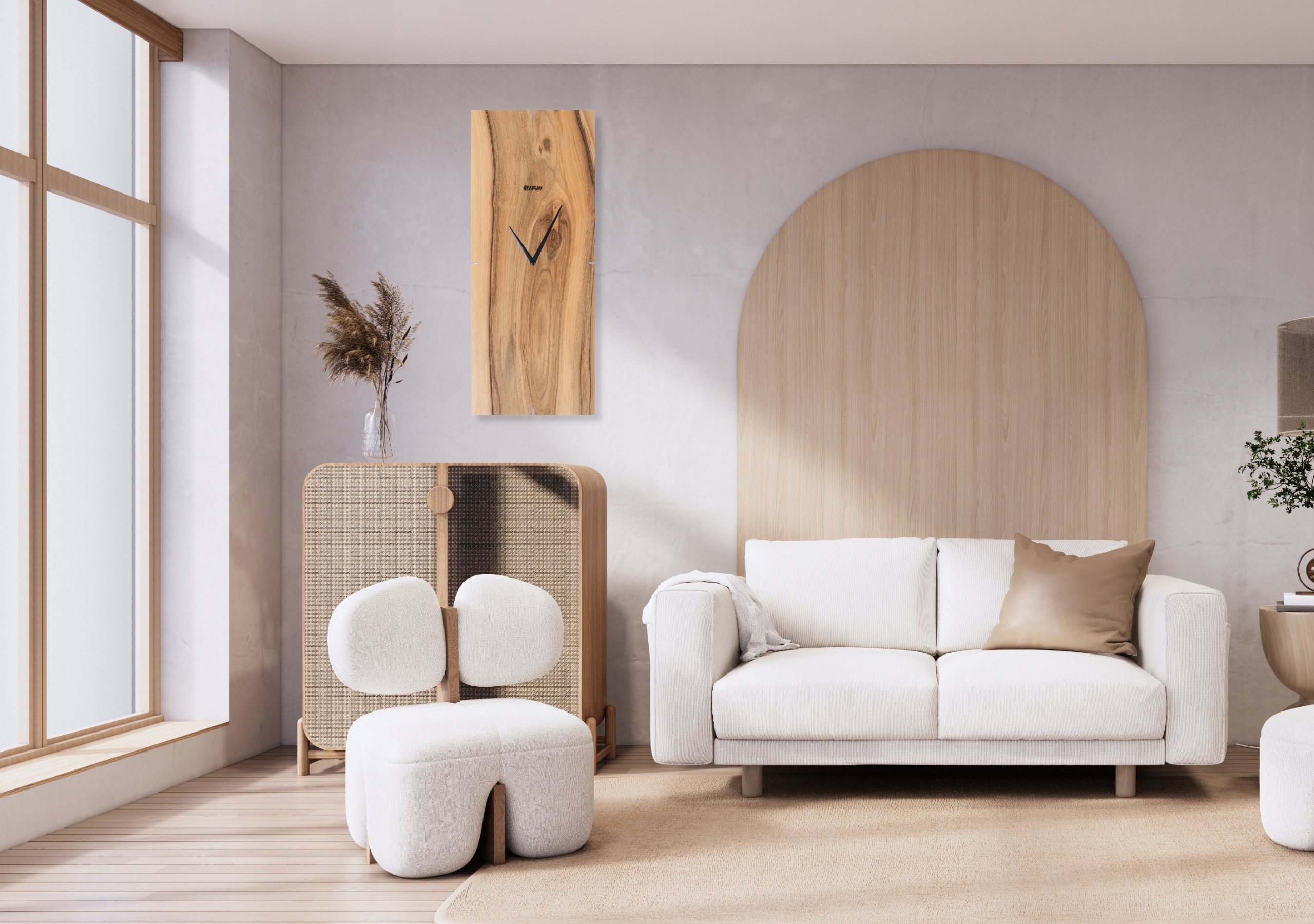 Zegar Ścienny Duży 50 cm Z Drewna Cichy Loft Vintage Kuchni Korytarz Parlan Szerokość całkowita 20 cm