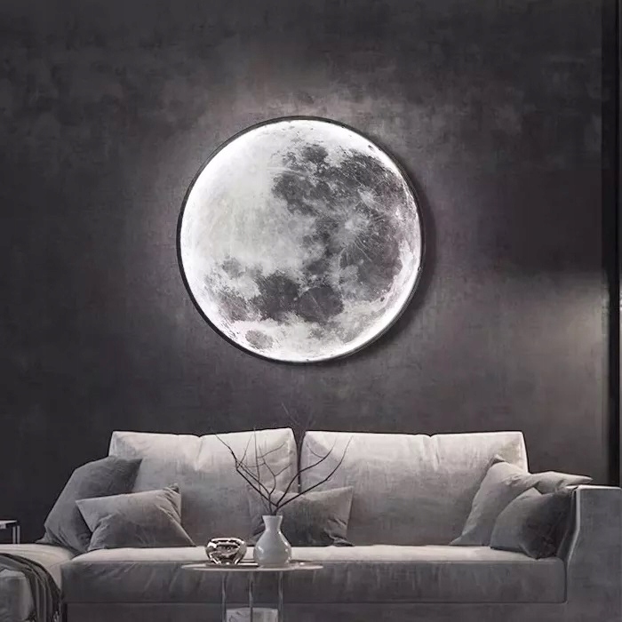 

Plafon Lampa Led Księżyc 60 cm Moon 3D pilot