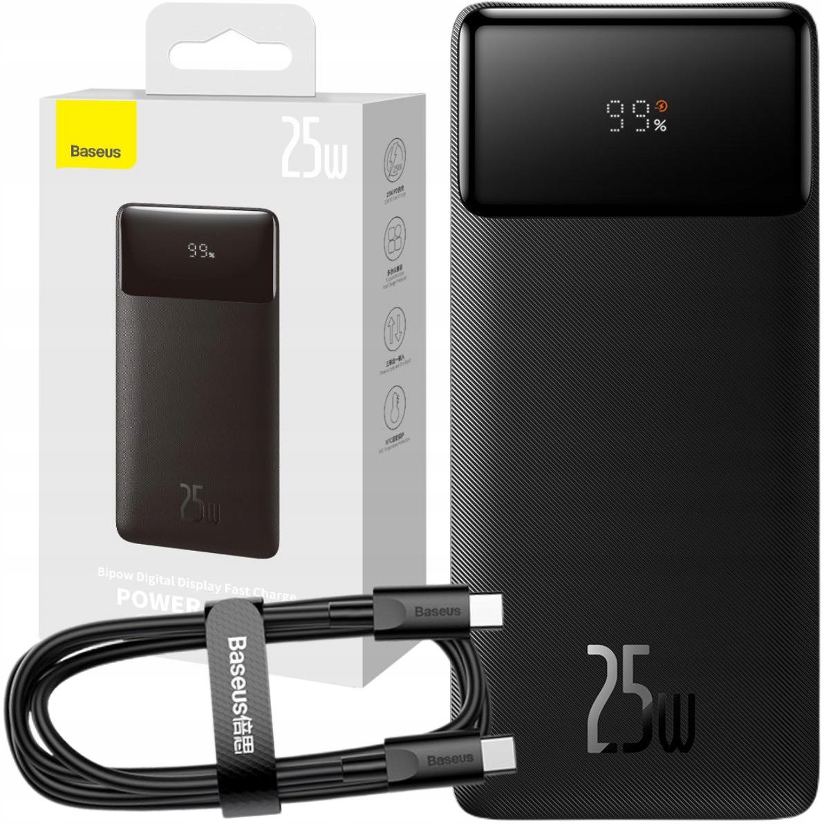 Powerbank Baseus Bipow Digital Display PPBD020301 20000mAh 25W PD QC 3.0 2x