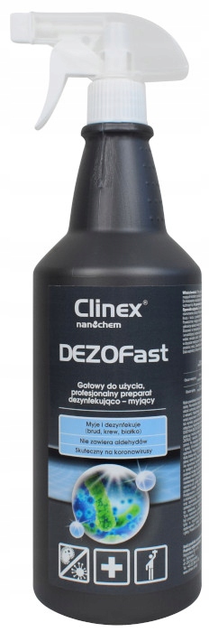 

Clinex DEZOFast 1L płyn dezynfekujący wirusobójczy