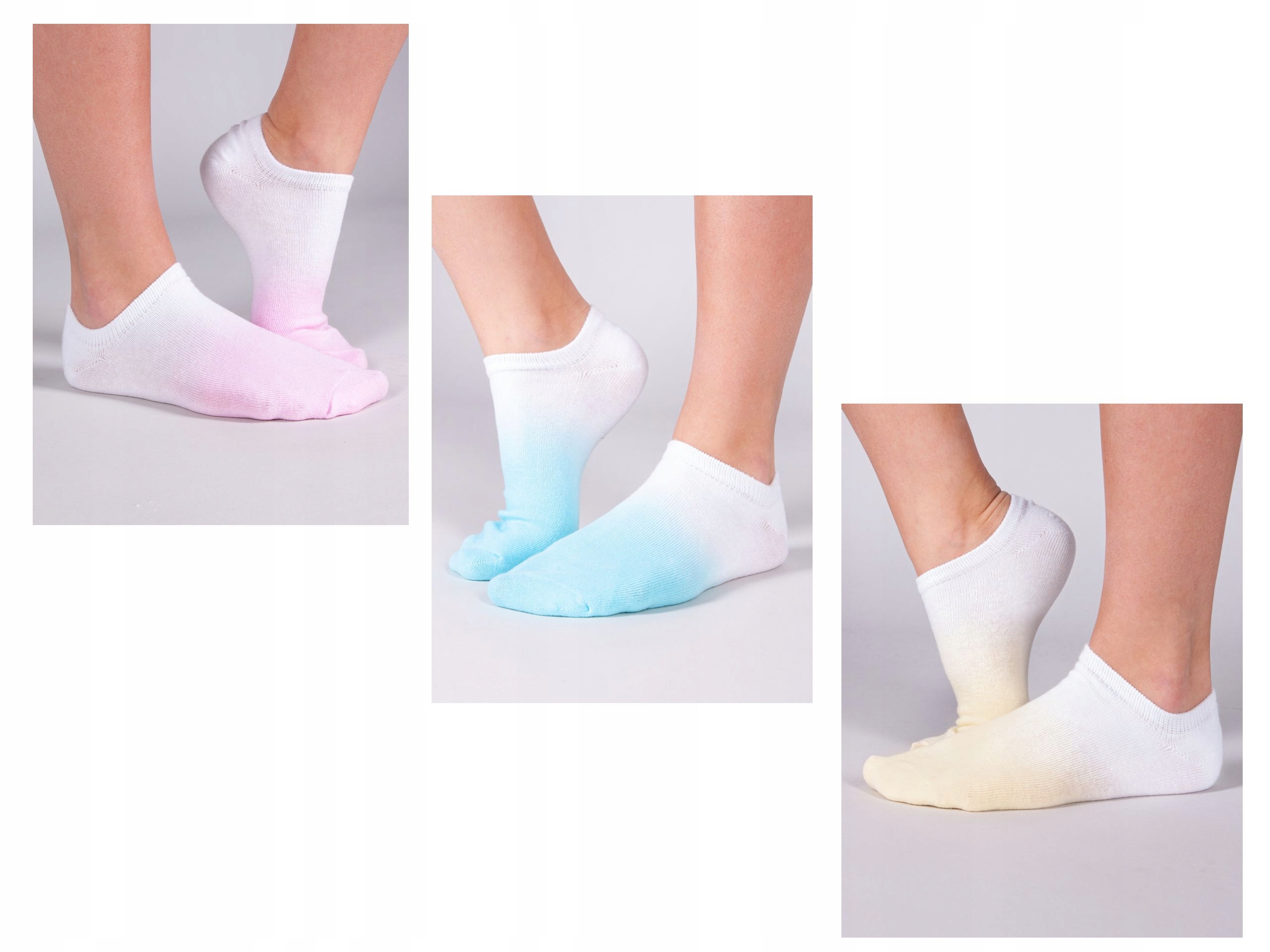 

Yo 3-pak Stopki bawełniane skarpety - 31/34