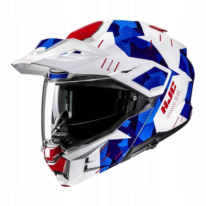 Motocyklová prilba Hjc I80 Roki White/blue biela modrá Darčeky