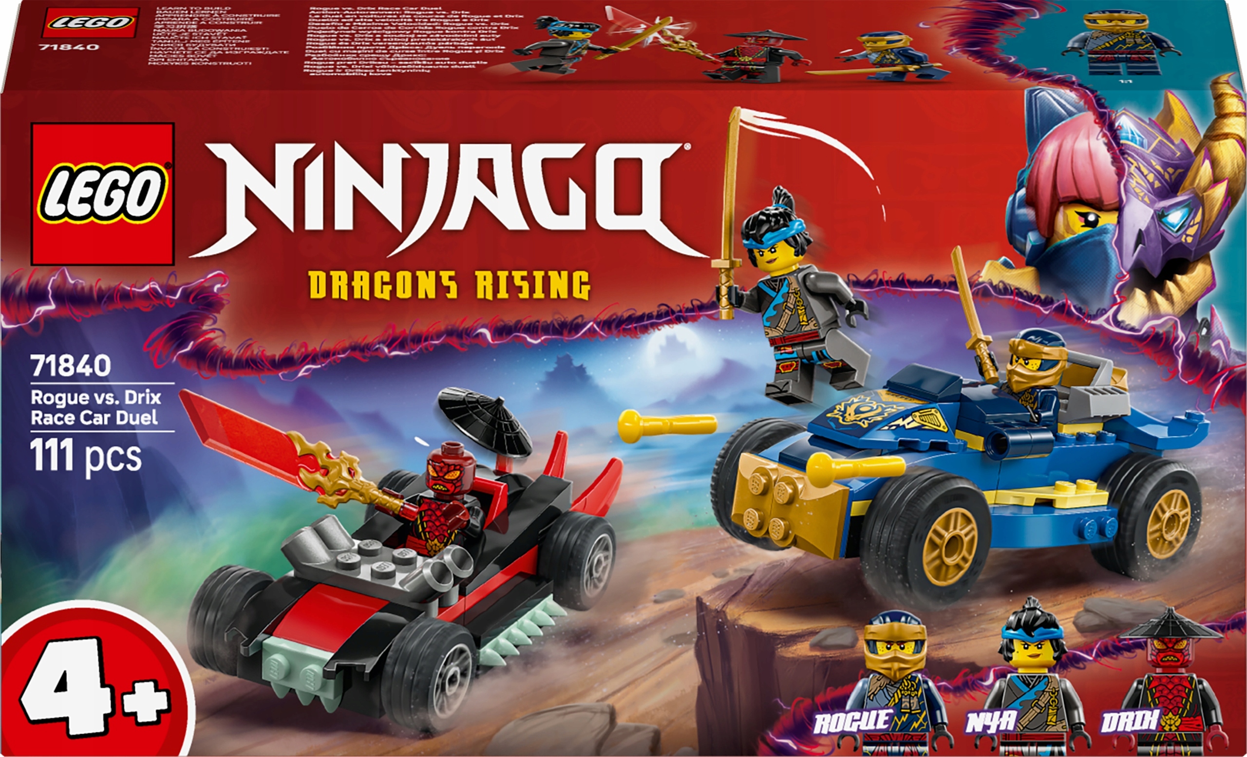 Lego Ninjago Závodní souboj Rogue versus Drix 71840