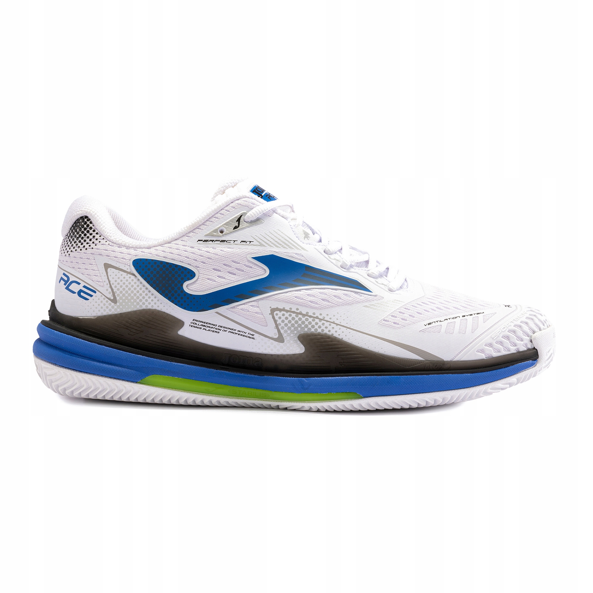 Buty do padla męskie Joma Ace Padel white/blue 44 Eu
