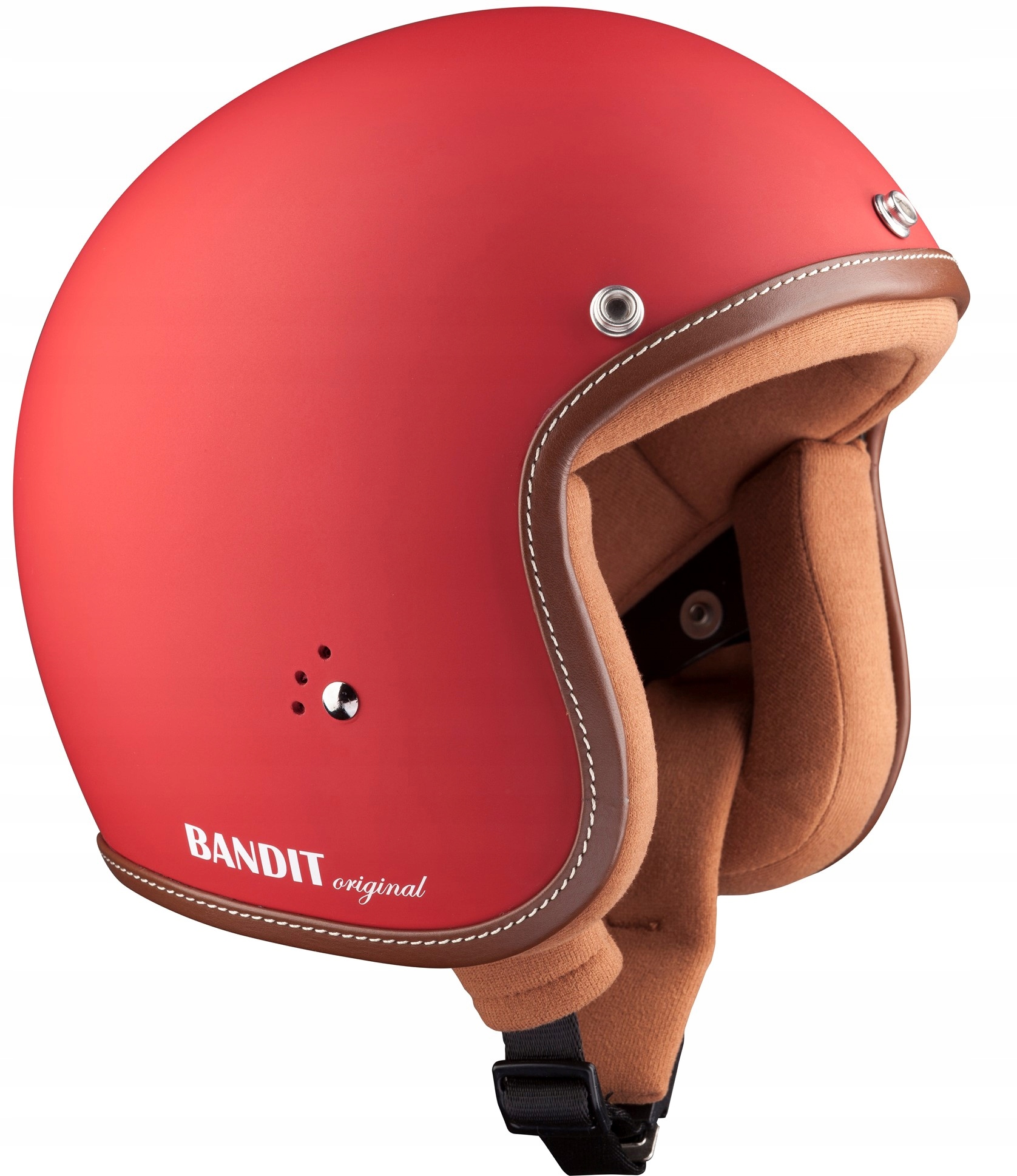 Kask Otwarty Jet Bandit Premium Dull Red S