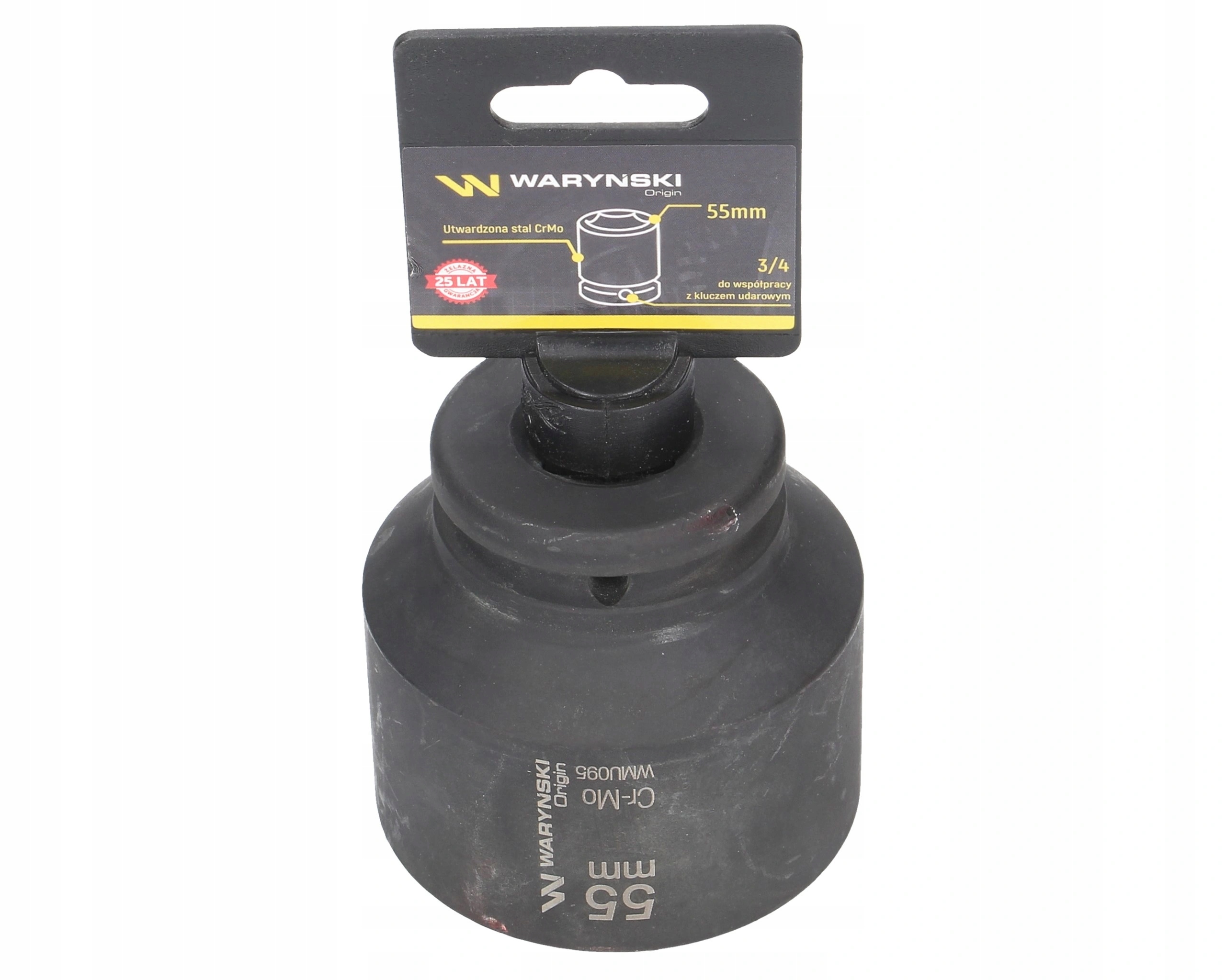 Nárazový nástavec šestihranný klíč 3/4" 55 mm Waryński