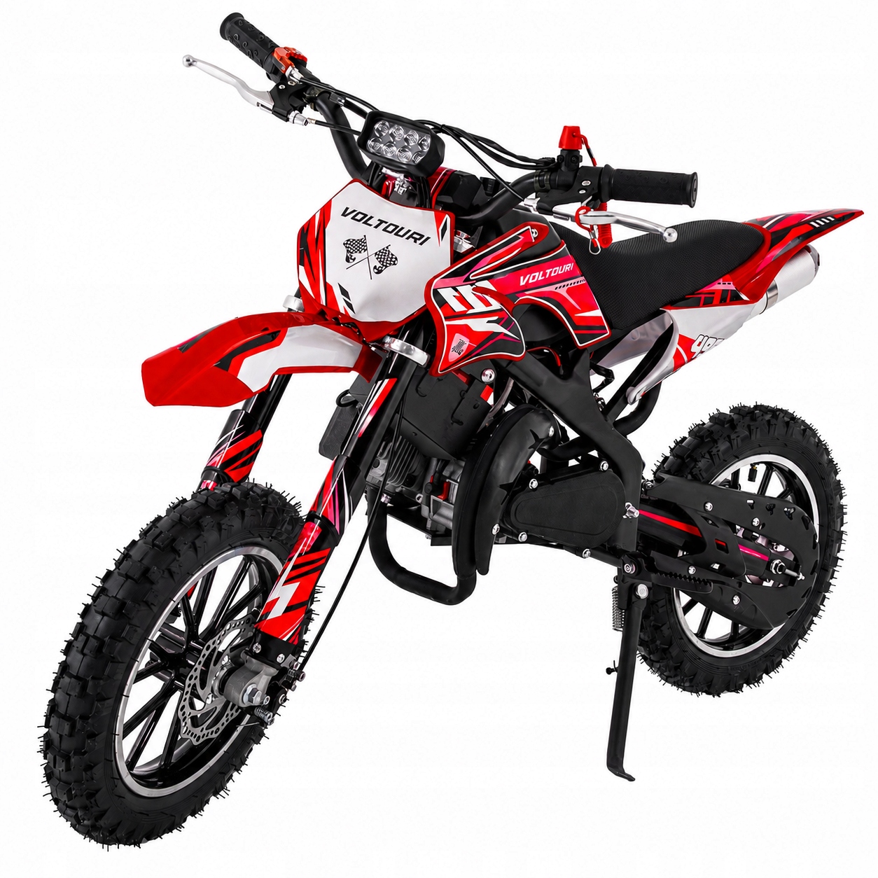 Motor cross spalinowy dla dzieci 49CC swiatła e-start 35km/h motocykl mini