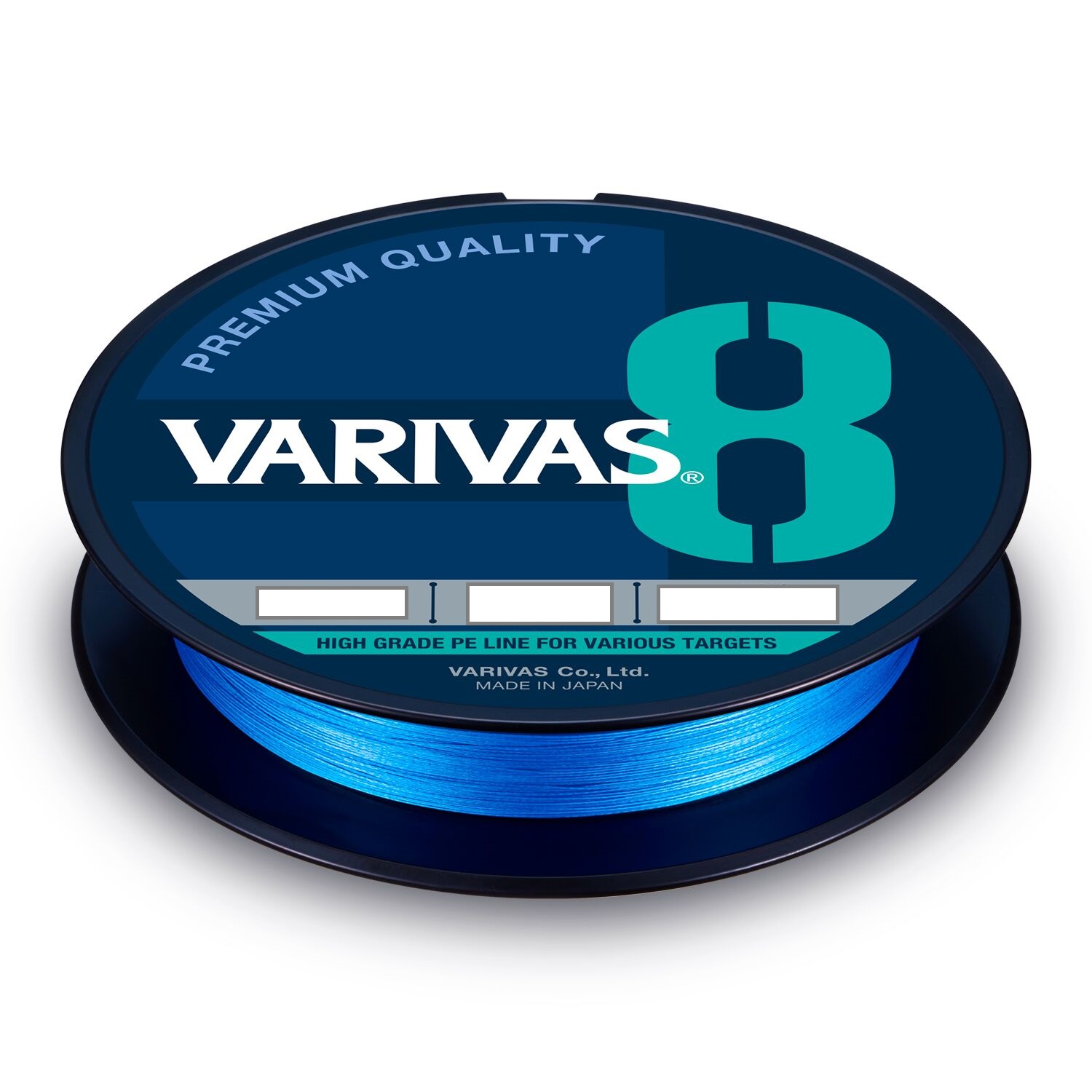 Varivas 8 150 m 2.0PE 37LB (16.76 kg) barva water blue