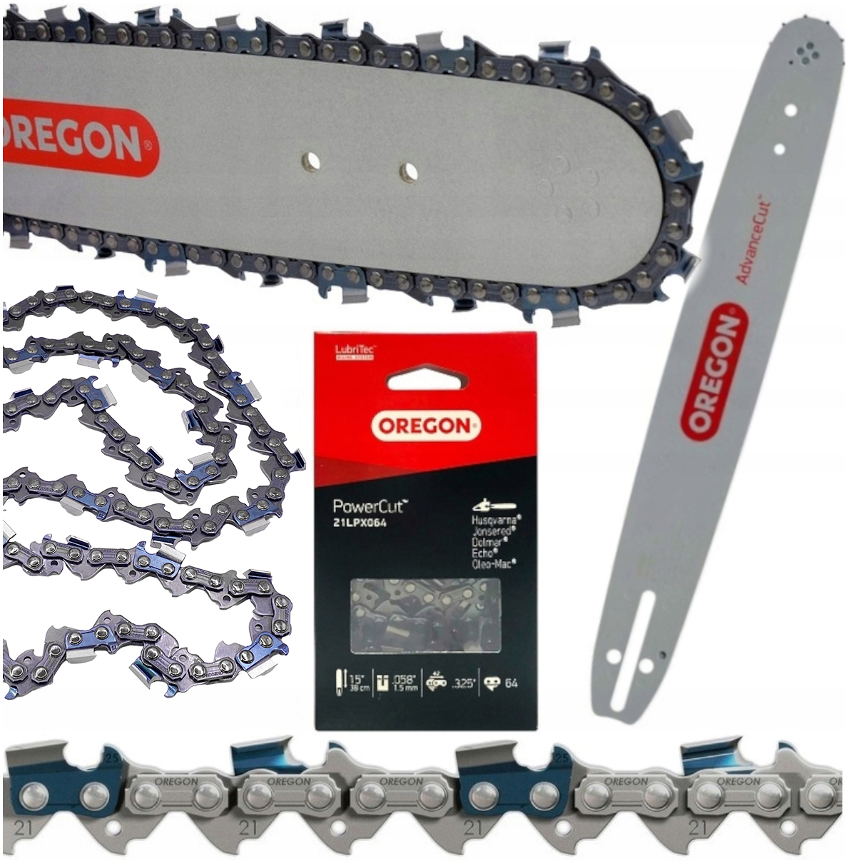 Prowadnica Oregon K095 15 ,325 1,5MM 64 Ogniwa Do Husqvarna Łańcuch Oregon