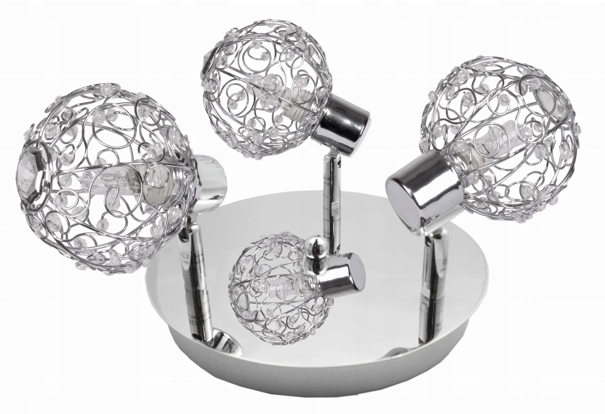 Stropná lampa Candellux Collar chróm