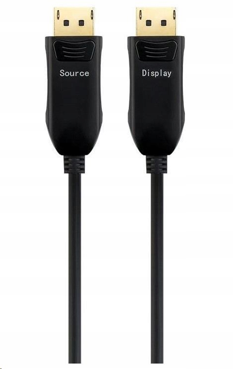 Premiumcord Optický DisplayPort 1.4 pripojovací kábel M/ M, pozlátený…