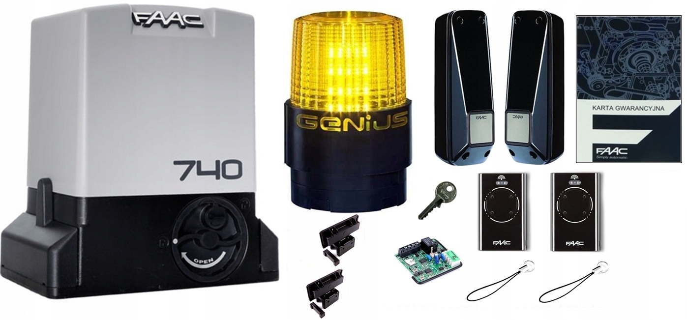 Napęd do bramy przesuwnej FAAC 740 - DO 500 KG