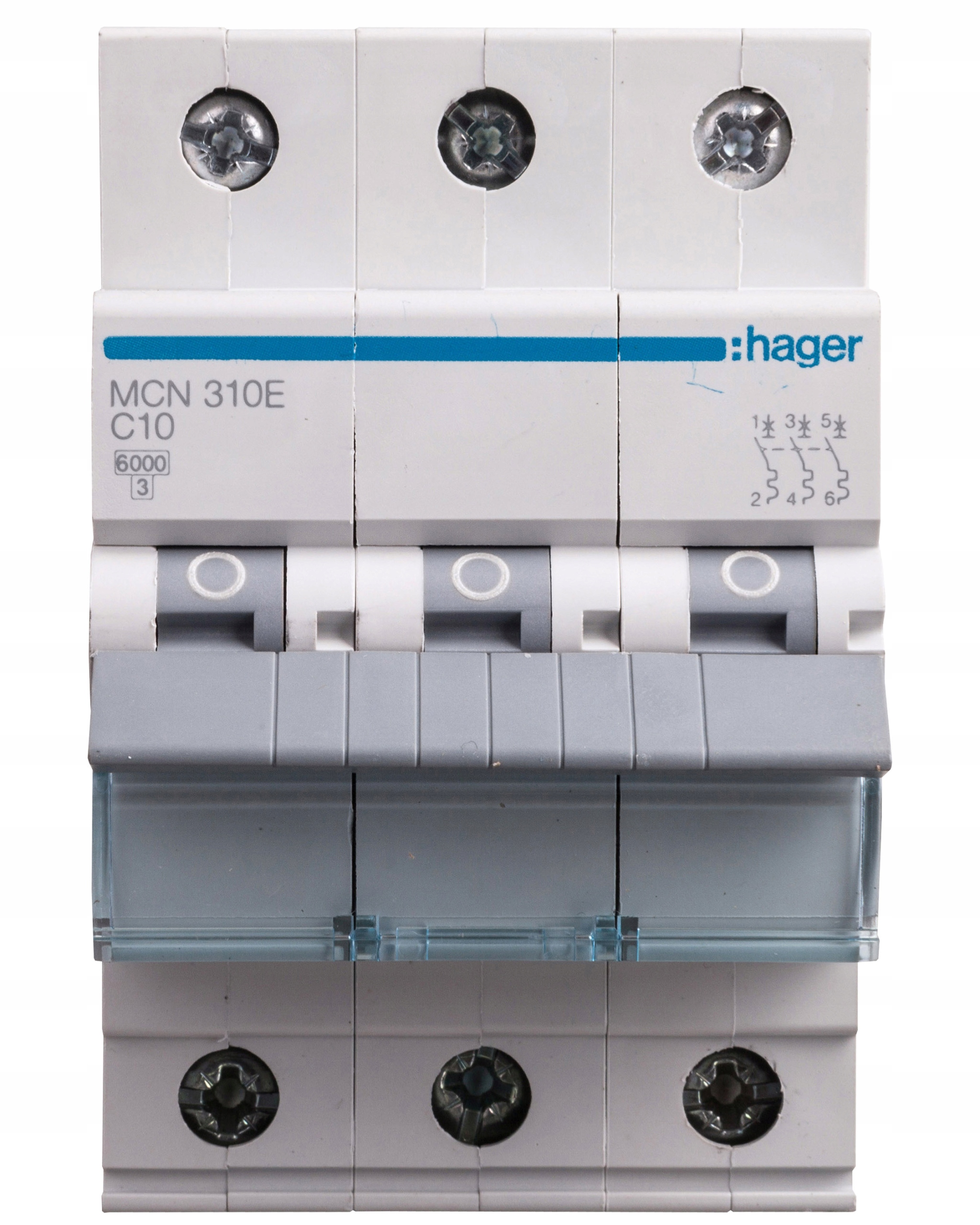 Nadproudový spínač 6kA C 3-pólový 10A MCN310E
