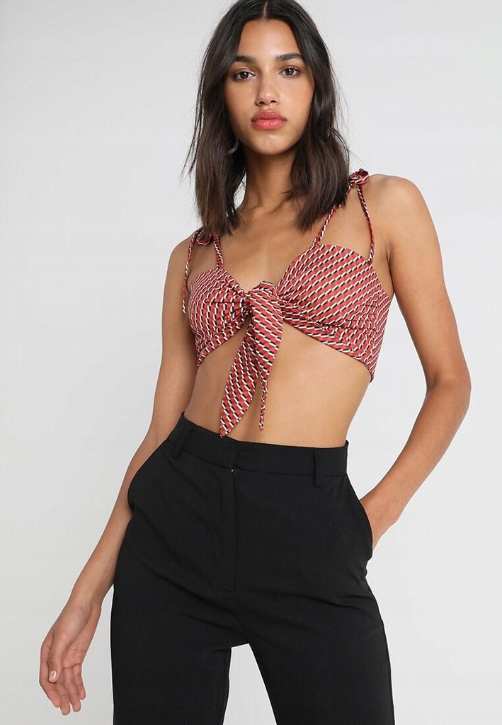 4TH RECKLESS WIĄZANY TOP WZÓR SATYNA 40 Marka 4th & Reckless