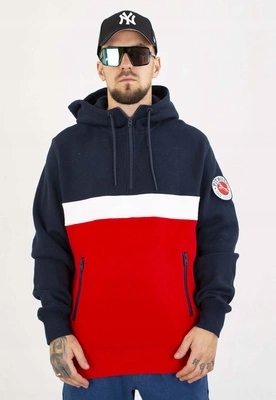 Mikina Pit Bull S Kapucí Gibson navy red