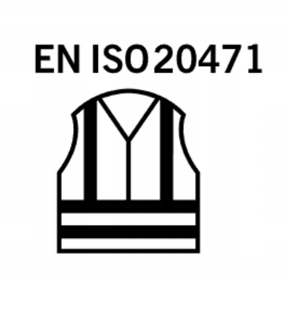 KAMIZELKA ODBLASKOWA ostrzegawcza żółta ZAPINANA NA RZEP EN iSO-20471 L Sezon wiosna/jesień