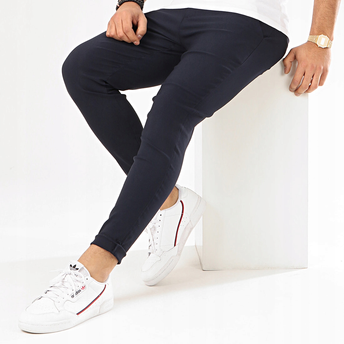 Pánské kalhoty Fr Paris Casual, přiléhavé, elastické