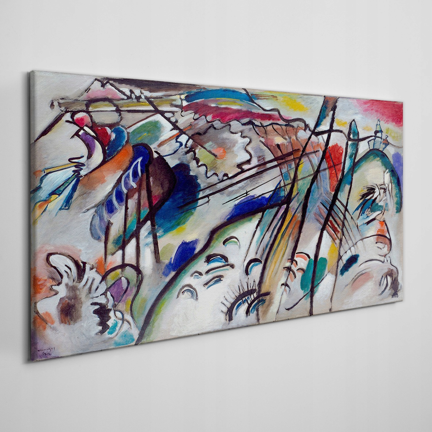 

Obraz na płótnie Kandinsky abstrakcja 140x70 cm