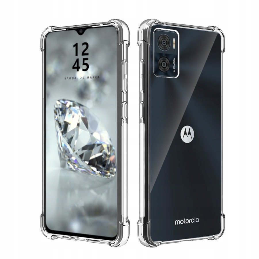 

Etui Do Motorola E22 E22I Pancerne Przeźroczyste
