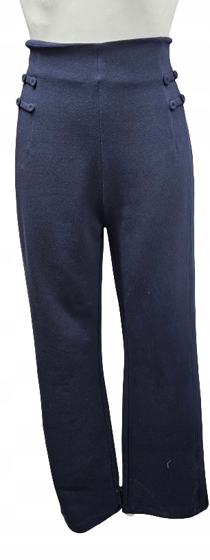 Elegantní Bavlněné Kalhoty Typu Sailor – Vysoký Pas – vel. M/l-ciocco Turecko