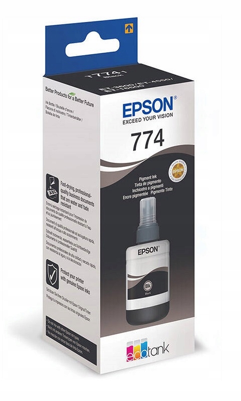 TUSZ EPSON 774 Black T7741 oryginał czarny C13T77414A