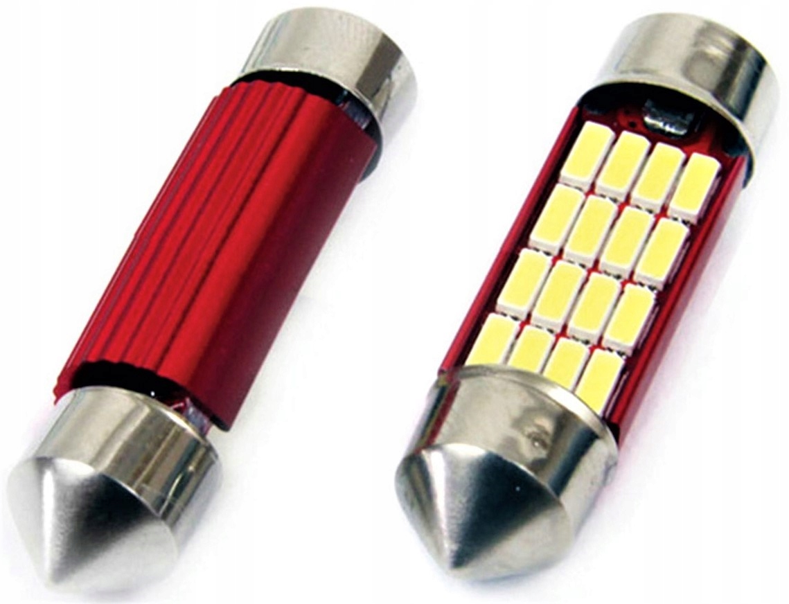 ŻARÓWKI LED 16SMD 4014 CANBUS C5W C10W 39mm 12/24V Rodzaj LED