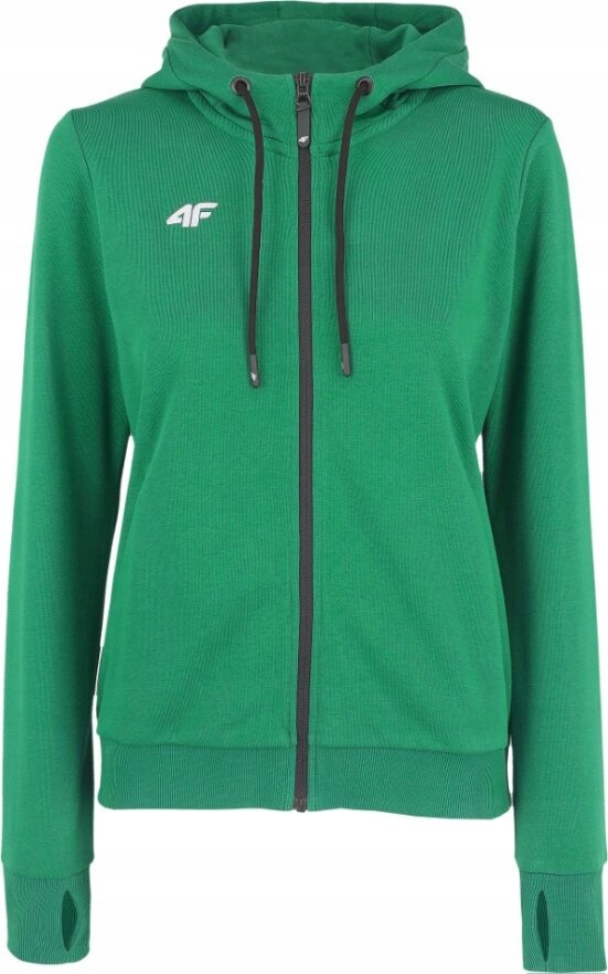 4F BLUZA DAMSKA ROZPINANA Z KAPTUREM BAWEŁNA ZIELONA F1346 r. XL