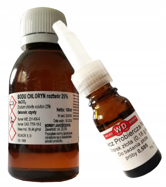 Mms Čistý Chloritan Sodný Chlorid Zlatý 0,18 g Au