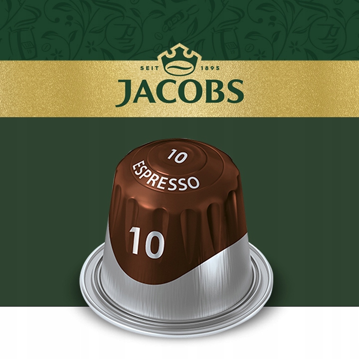 Kapsułki Jacobs Espresso 10, 12, do Nespresso(r)*, 100 kaw, 9+1 GRATIS! EAN (GTIN) 5903815509513