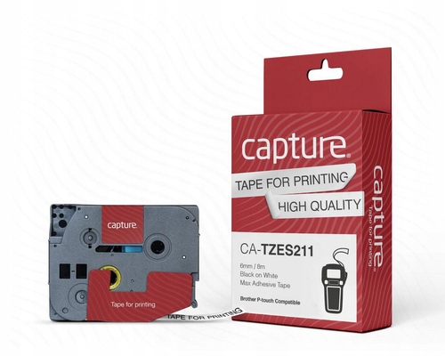 Capture 6mm x 8m Black on White Max