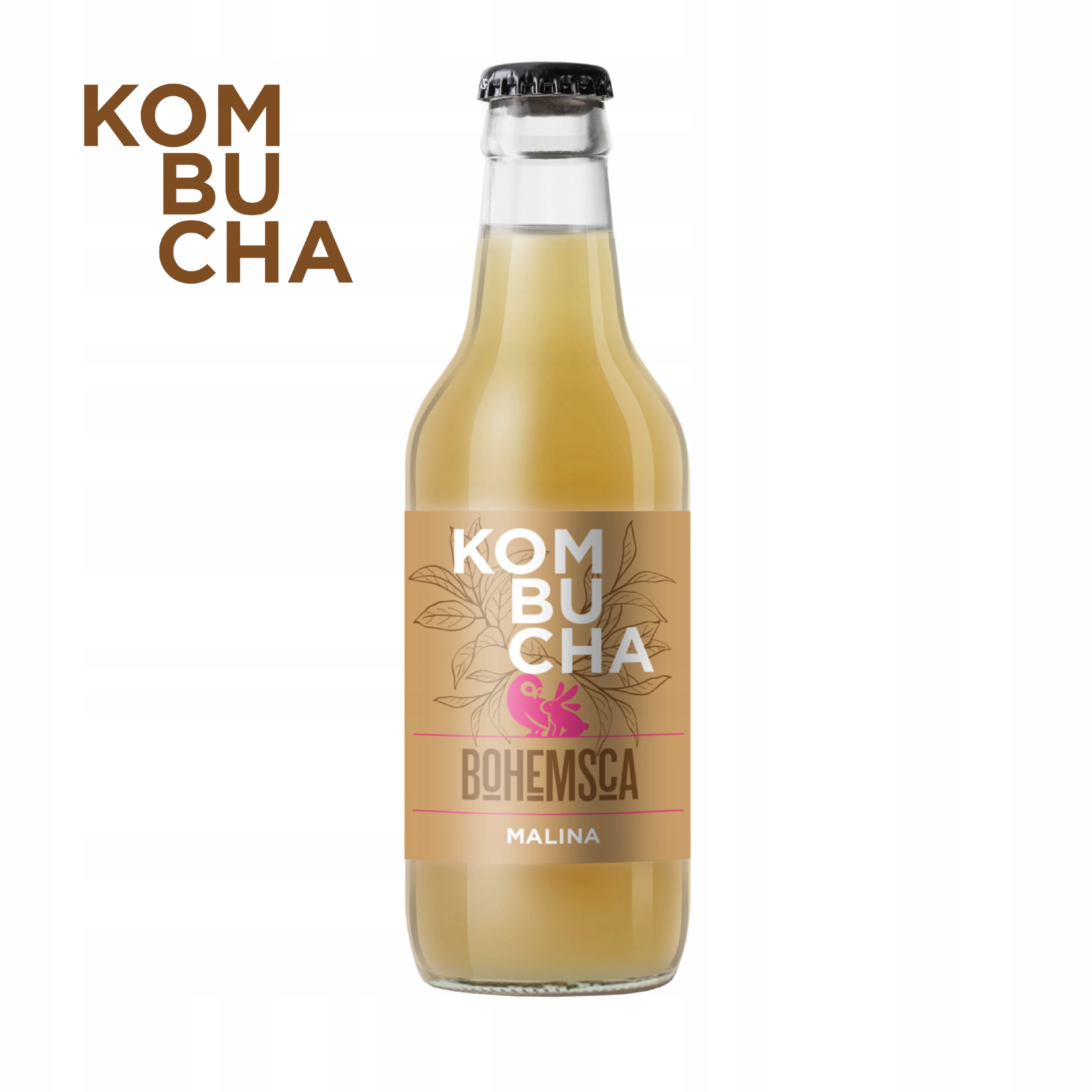 Levně Bohemsca Kombucha Malina 330 ml 15 ks