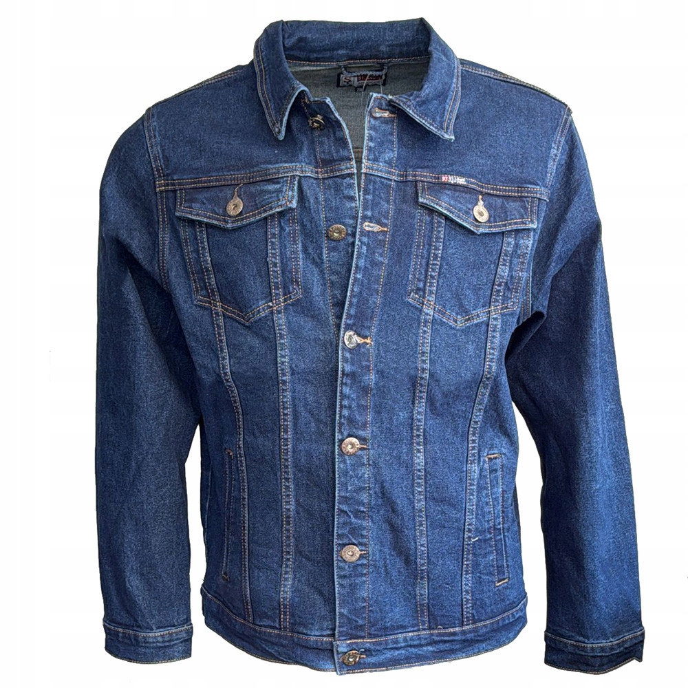 St Leonf bunda pánská AB03 džíska riflová 3XL jeans