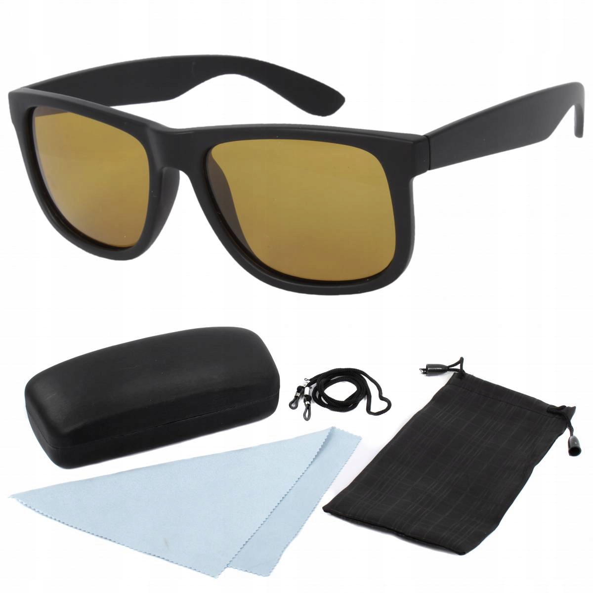 Polar Fashion P9001 C1 žluté sluneční brýle s polarizací pouzdro