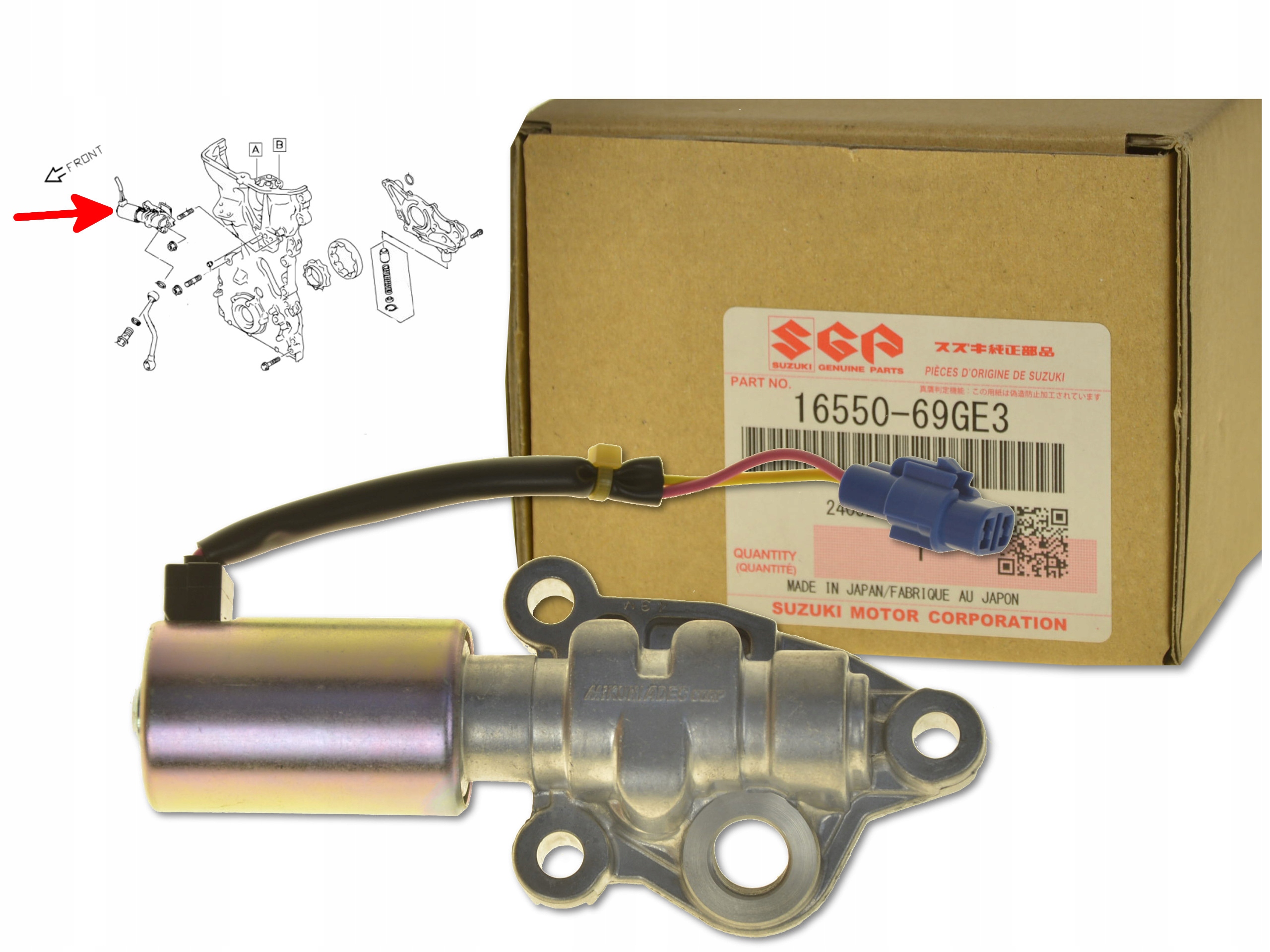 Ventil Pro Kontrolu Oleje Vvt 16550-69GE3 Oe Suzuki Grand Vitara Jimny Swift SX4