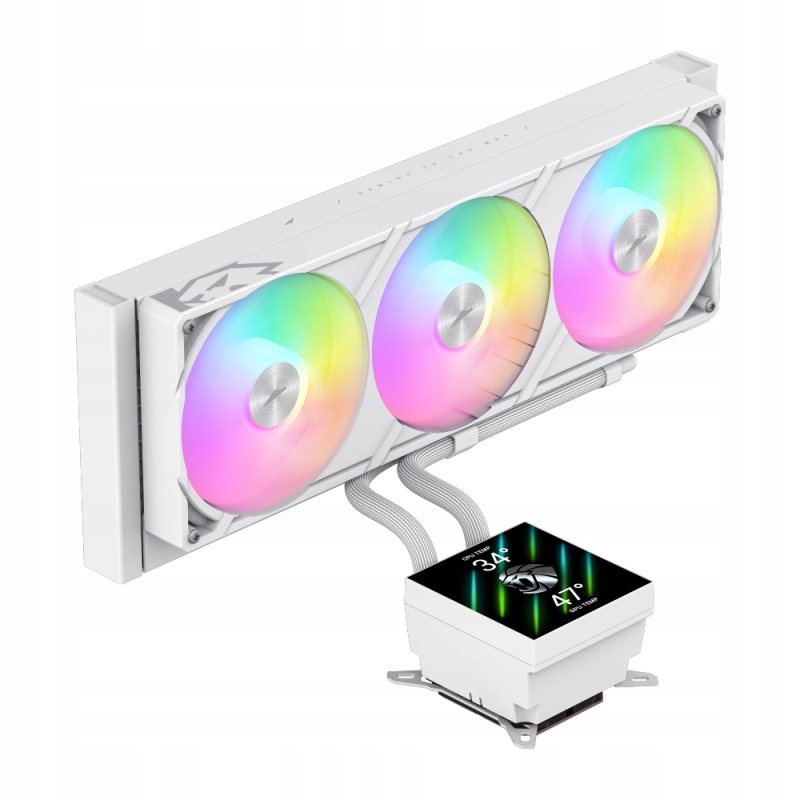 Gamemax CPU Liquid Cooler | GLACIER 360 LCD WH | Intel, AMD