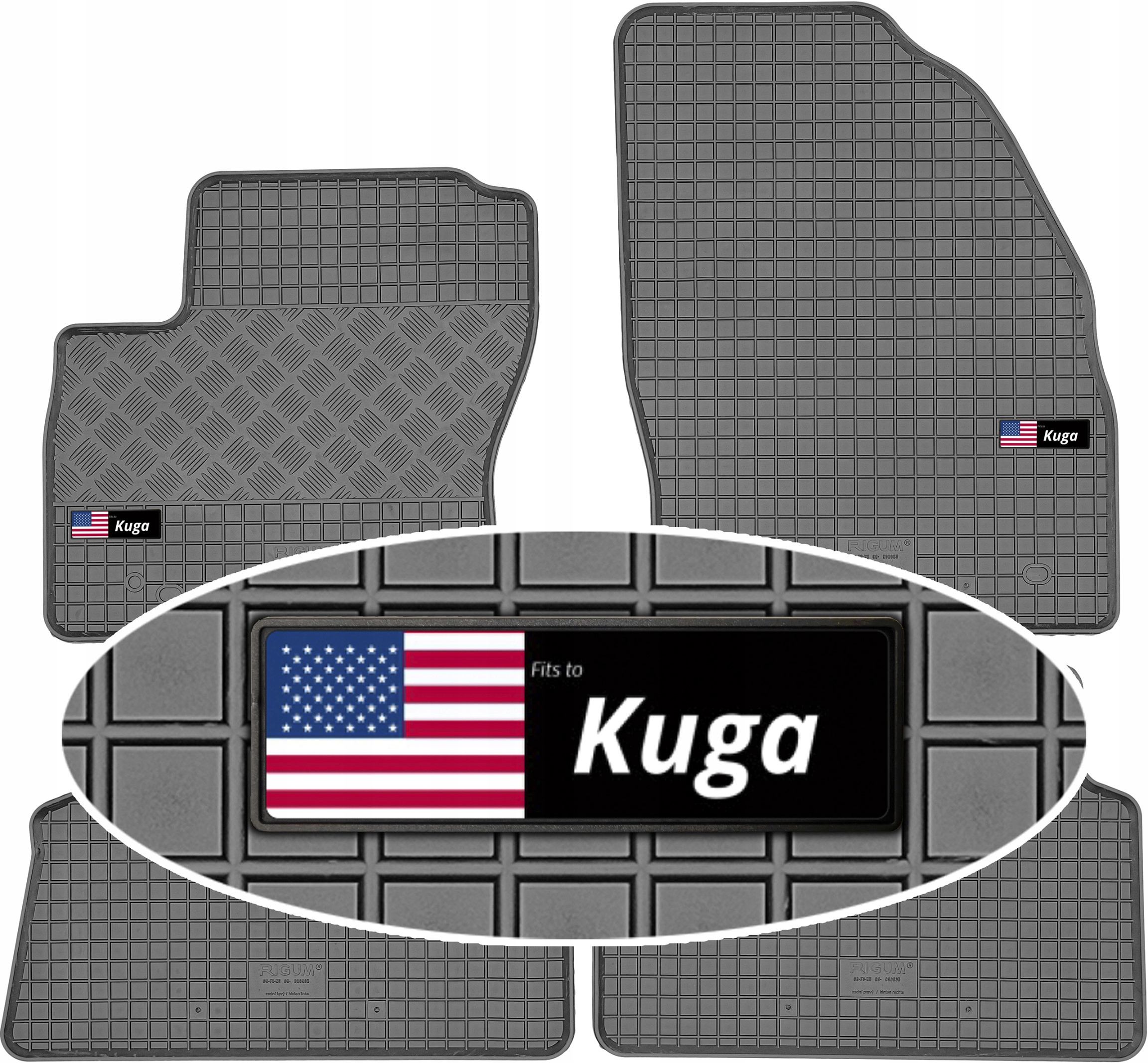 Ford Kuga I 2008-2010 Ford Kuga I 2010-2013Koberce do auta Emblemat