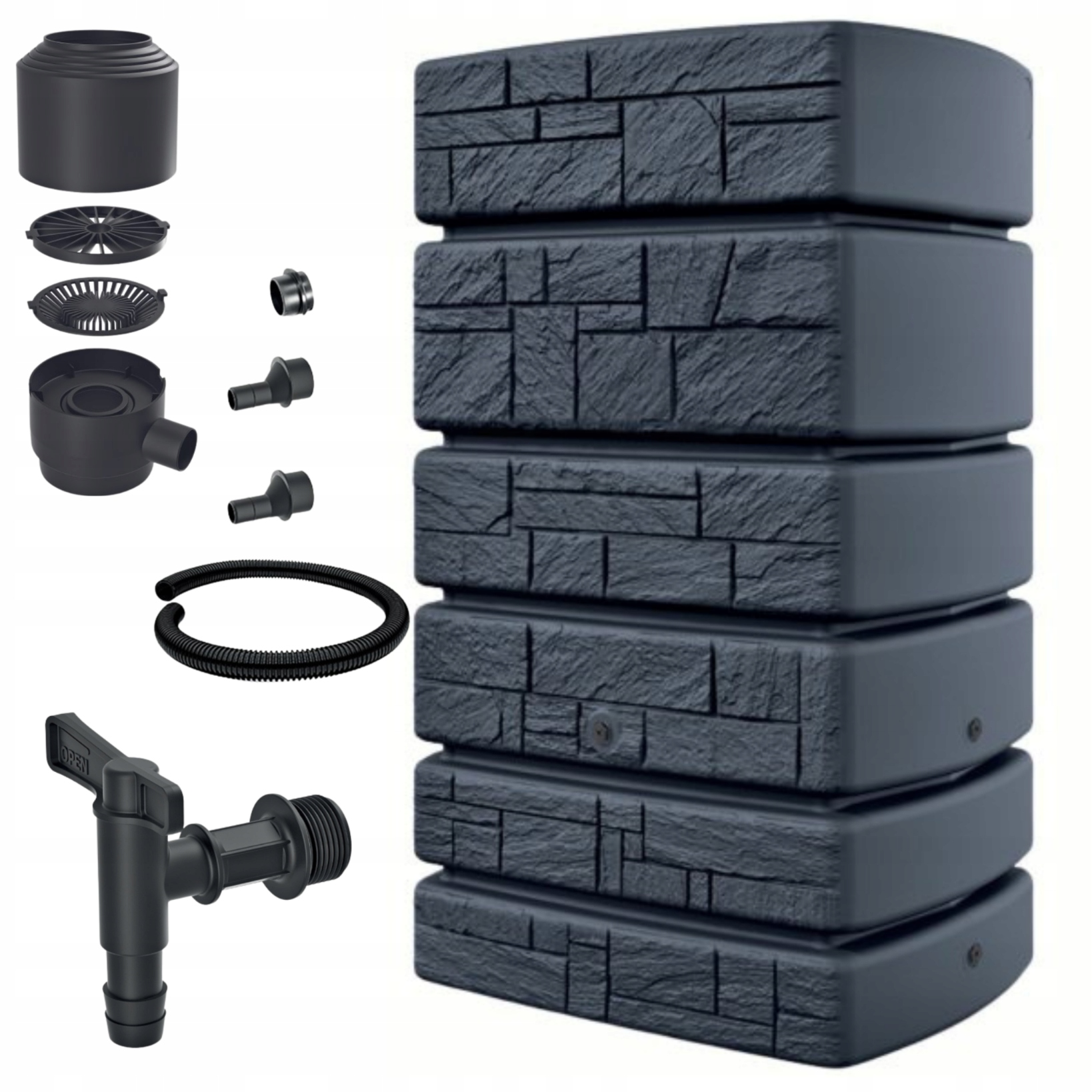 

Zbiornik na deszczówkę Tower Stone 500l kompletny