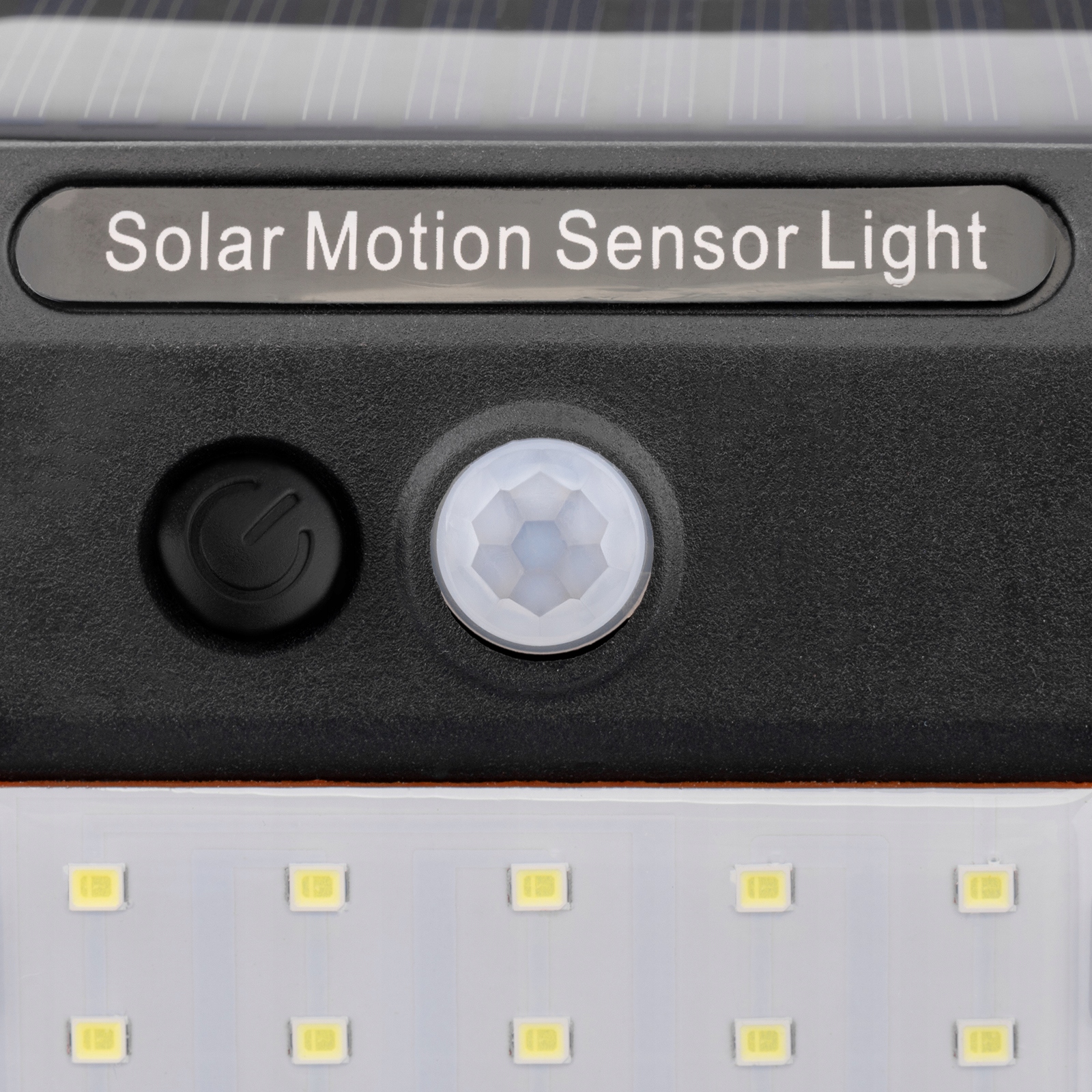 LAMPA SOLARNA 20 LED OGRODOWA KINKIET NAŚWIETLACZ CZUJNIK RUCHU I ZMIERZCHU Szerokość 95 mm