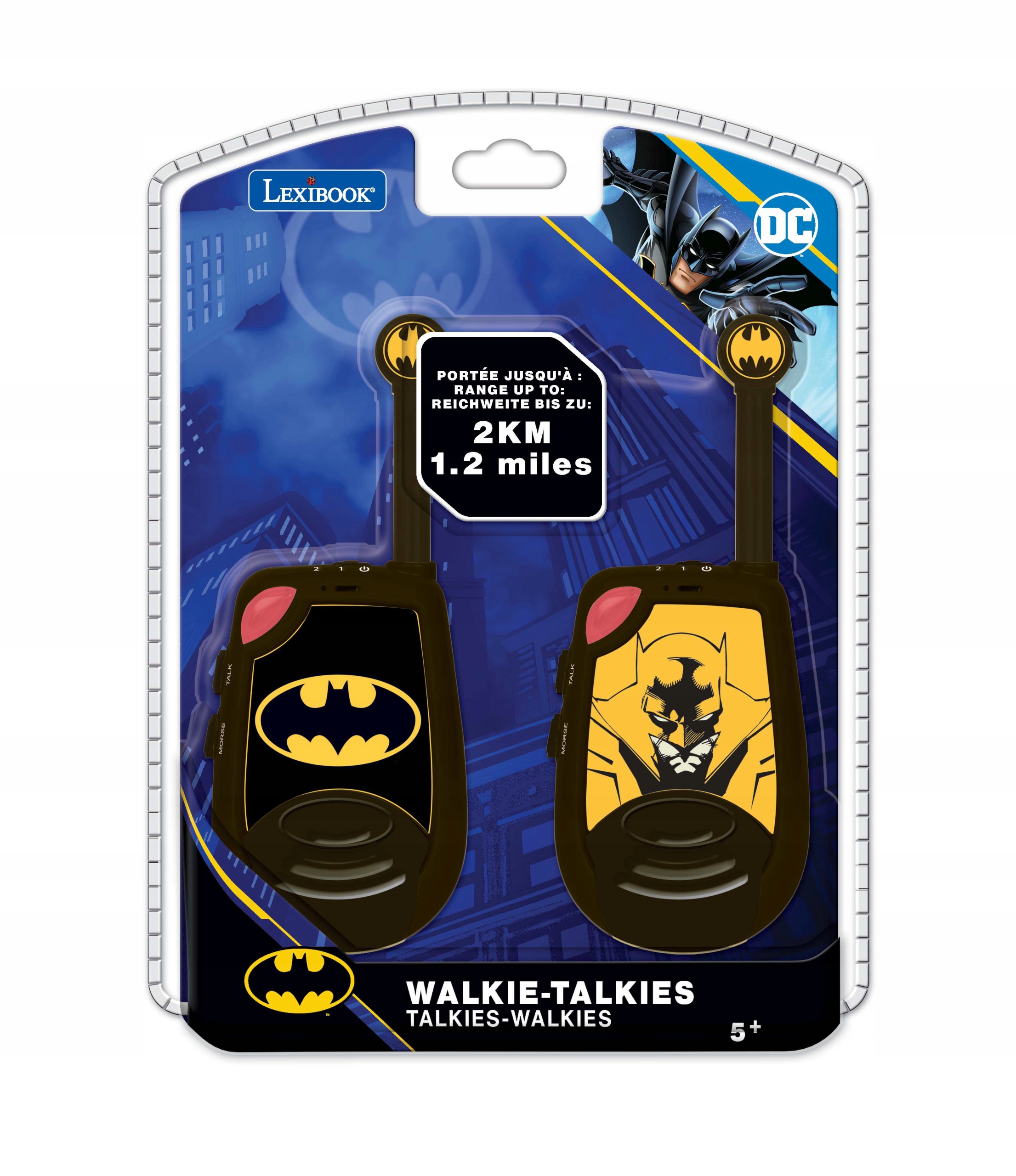 Krótkofalowki Walkie-talkie Batman Z Funkcją Alfabetu Morse'a TW25BAT